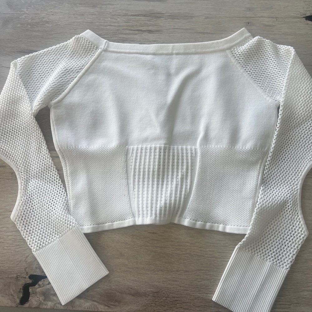 Herve Leger white crop top size small